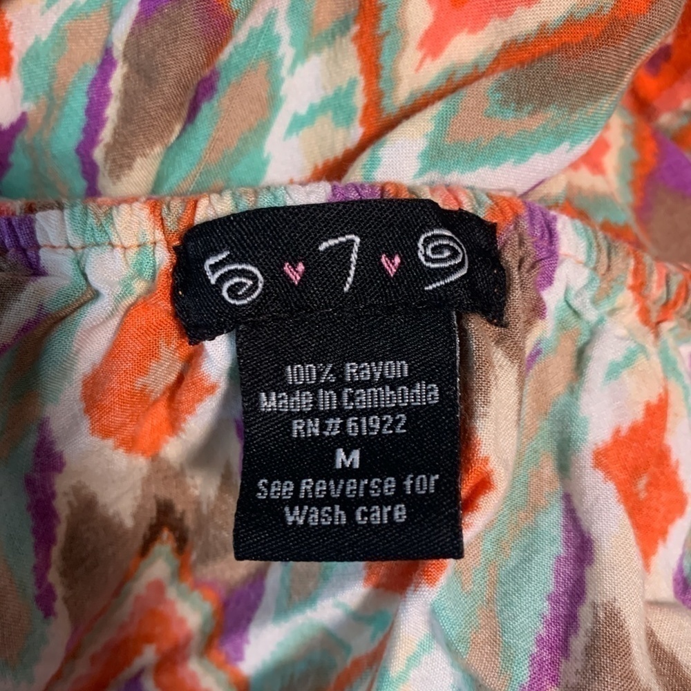 579 Sleeveless Multi-Color Dress - Picture 6 of 7